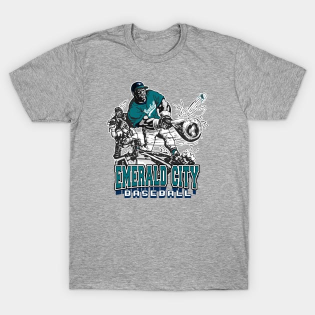 Emerald City Big Stick Baseball T-Shirt by MudgeSportswear